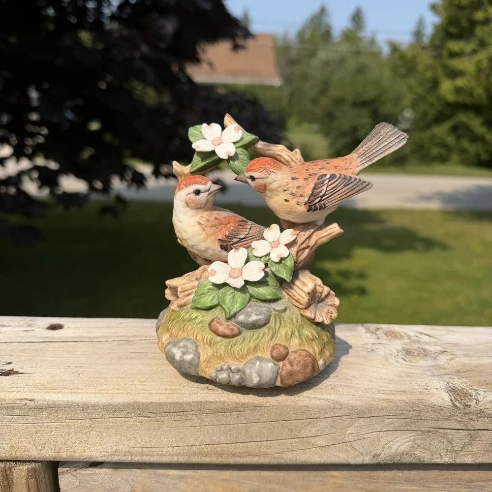 Crystal Cathedral 1999 Sparrows Club Amazing Grace Music Box Birds Dogwood Works